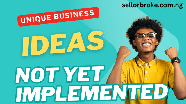 Unique Business Ideas Not Yet Implemented